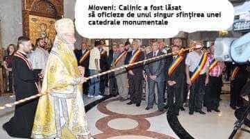 Patriarhul şi mai marii BOR au ocolit sfinţirea catedralei din Mioveni