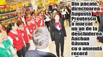 Amendă record pentru produse expirate la Auchan Găvana