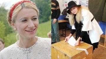 Georgiana Drăghici a renunţat la cocul gen Iulia Timoşenco pentru unul de casnică