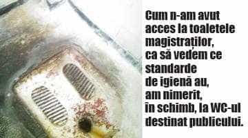 Judecătoria Piteşti a trecut la WC-uri de tip Mumbay