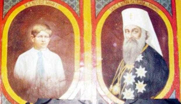 Chipul Regelui Mihai este pictat într-o biserică din Dragoslavele