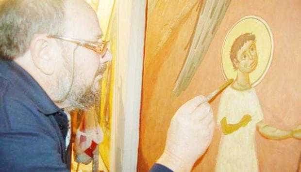 Maestrul Grigore Popescu, celebrul pictor şi restaurator muscelean