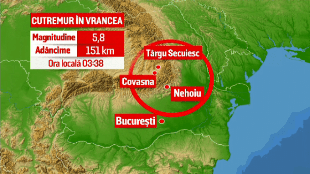 Cutremur de 5, 8 în România, resimțit și în Argeș