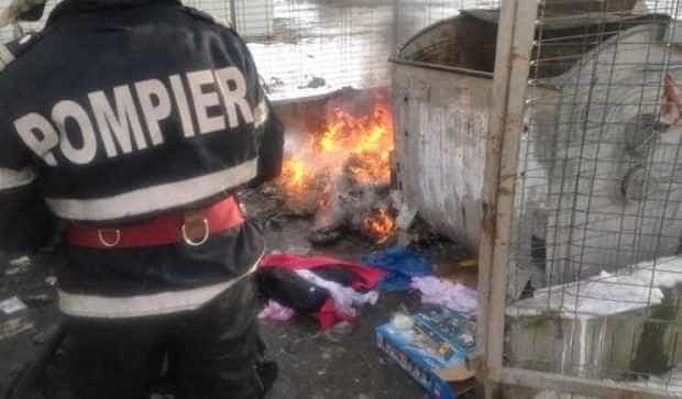 Incendii intenționate la gunoi în Pitești