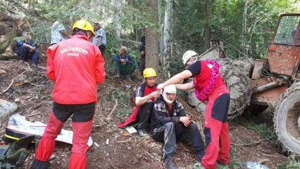 Muncitor rănit într-o exploatare forestieră din Nucșoara