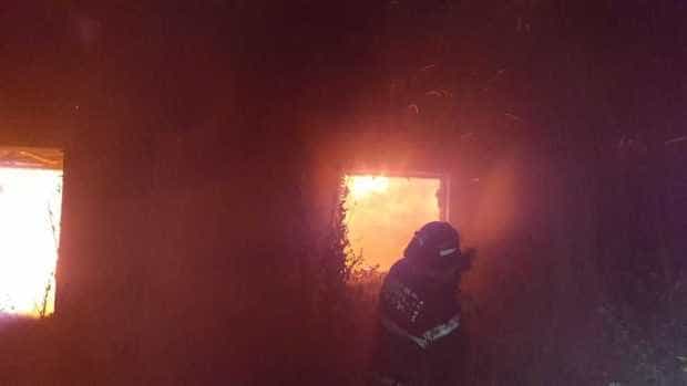 Mozăceni: Incendiu de vegetație uscată propagat la o casă de locuit