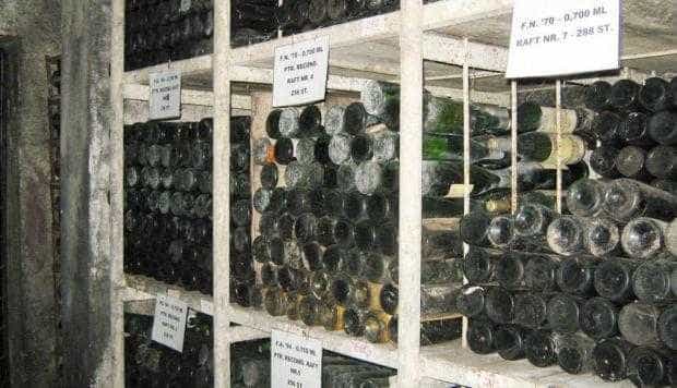 Stocuri de peste 200.000  de sticle de vinuri vechi în crama Institutului de la Ştefăneşti
