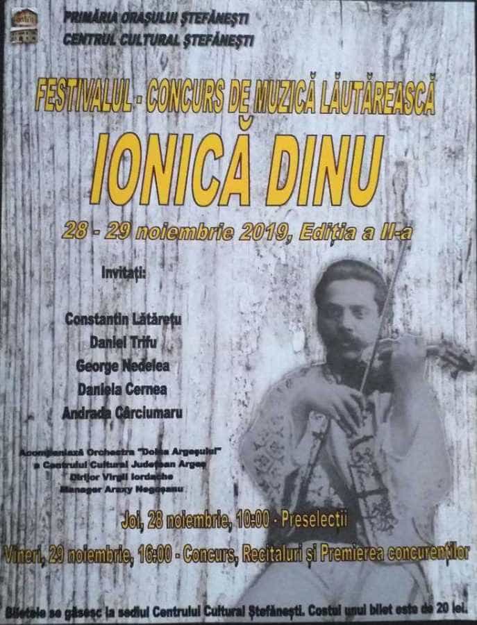 Festival concurs de muzică lăutărească la Ștefănești