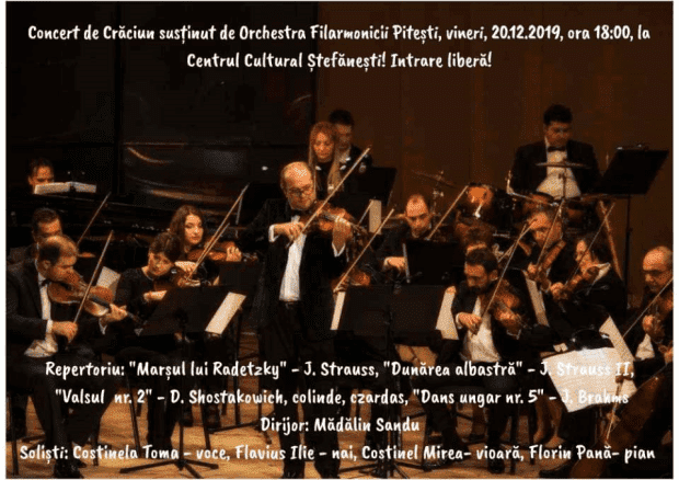 Concert vocal-simfonic de Crăciun la Ștefănești