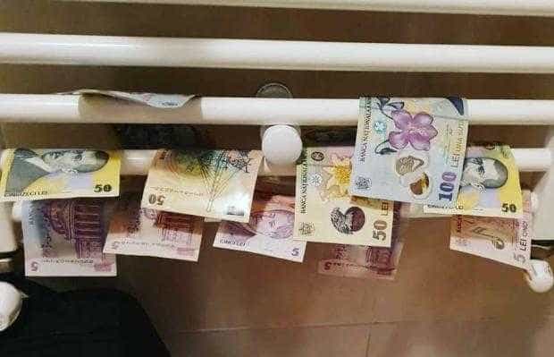 Fiica actriţei Luminiţa Borta, postare virală pe Facebook cu bani spălaţi şi dezinfectaţi şi puşi la uscat pe calorifer