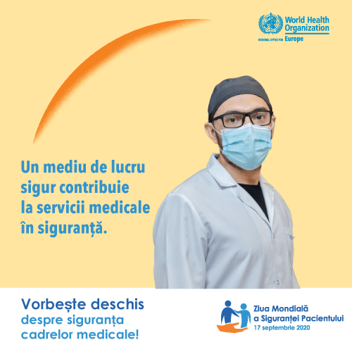 17 septembrie – ZIUA MONDIALĂ PENTRU SIGURANȚA PACIENTULUI