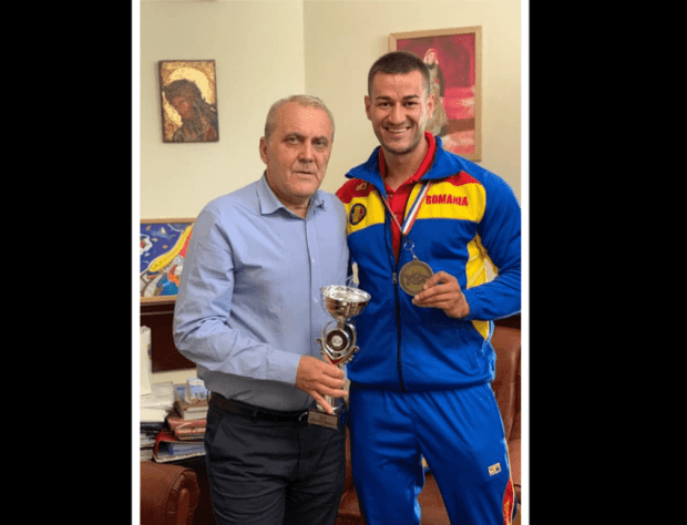 Primarul Ion Georgescu s-a întâlnit cu campionul european la culturism