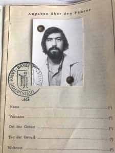 Muzeul Rock din România - prima arhivă online, inclusiv cu obiecte accesibilizate pentru nevăzători 8 Avizul de munca pentru Germania Cornel Chiriac, document oferit de Cornel Chirieac