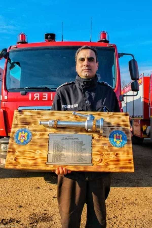 S-a pensionat șeful gardă de intervenție de la Detașamentul de Pompieri Bradu