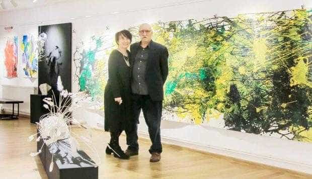 Lucian Cioată a vernisat o expoziţie la 81 de ani 6 Maria Cioată, alături de tatăl său