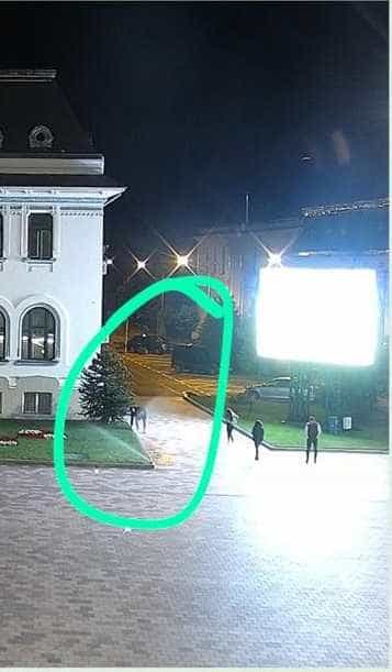 Acte de vandalism în Piața Primăriei Pitești