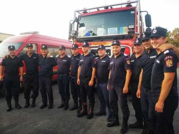Pompierii argeșeni care au luptat în Grecia, avansați în grad pentru profesionalism