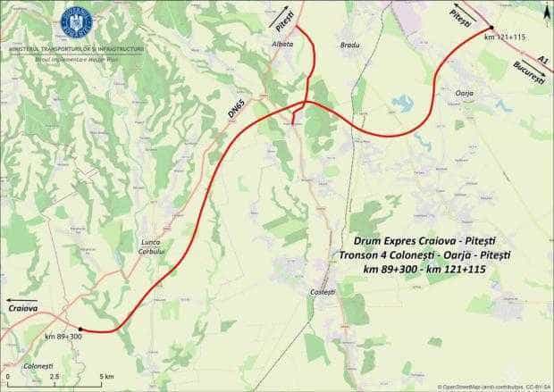 Ultimul tronson al drumului expres Craiova-Pitești trebuie finalizat în 3 ani. CNAIR a semnat contractul de execuție