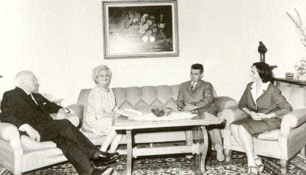 Henri Coandă, primit oficial de soţii Ceauşescu