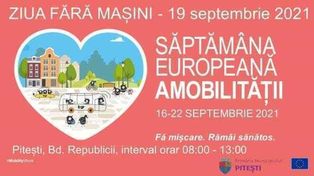 Municipiul Pitești – de 14 ani participant la Săptămâna Europeană a Mobilității!