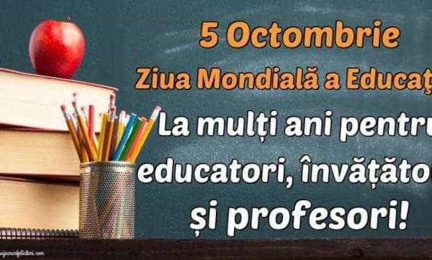 Mesajul președintelui OAMGMAMR ARGEȘ cu ocazia Zilei Mondiale a Educației
