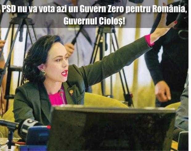 Simona Bucura Oprescu: “PSD nu va vota azi un Guvern Zero!”