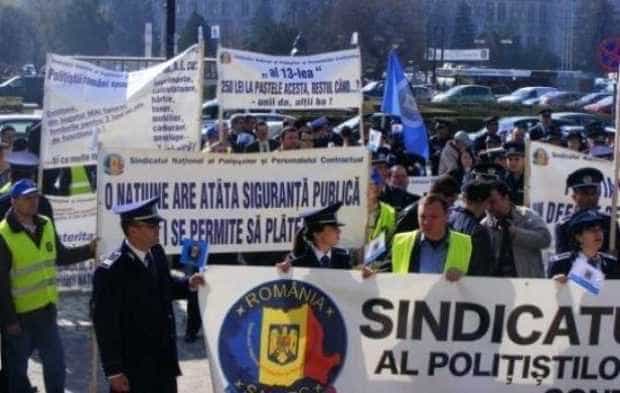 Polițiștii din Sindicatul EUROPOL amenință că vor protesta de Ziua Națională