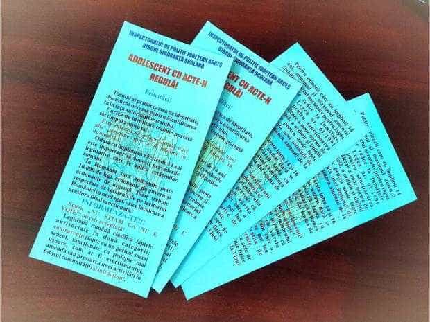 ,,ADOLESCENT CU ACTE-N REGULĂ!”-campanie demarată de IPJ Argeș