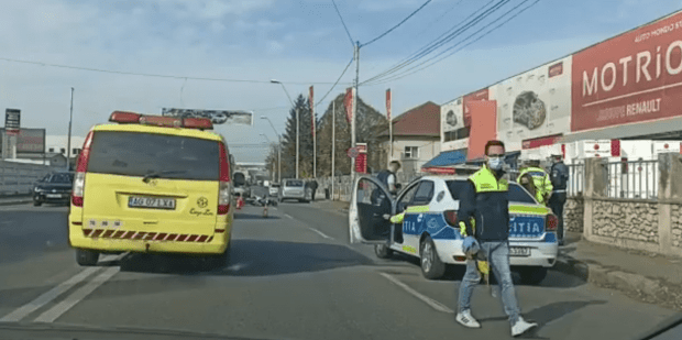 Accident pe Calea Depozitelor! Un motociclist este RĂNIT!