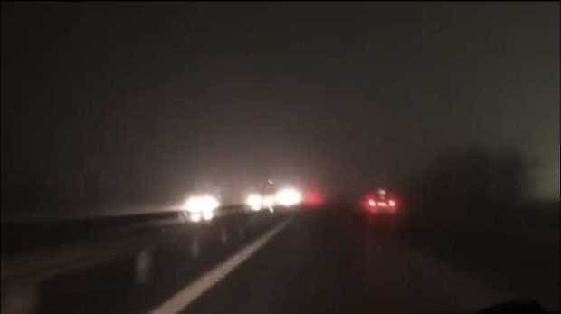 Pericol de accident în condiții de ceață, pe A1 București-Pitești