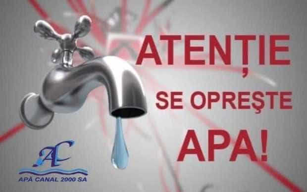 Pitești: Sistarea furnizării apei potabile în cartierul Popa Şapcă, miercuri, 9 martie 2022
