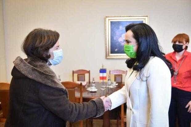Simona Bucura Oprescu, întâlnire cu Ambasadoarea Franței în România