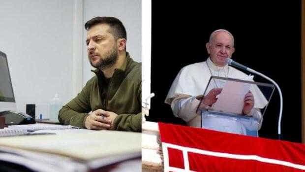 Zelenski l-a invitat pe papa Francisc să joace rolul de mediator în negocierile dintre Kiev şi Moscova