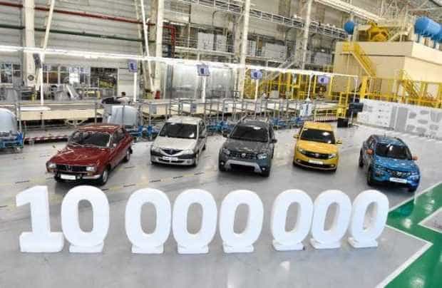 Dacia a produs automobilul cu numărul 10 milioane