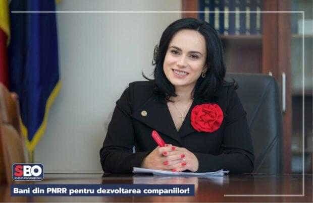 Simona Bucura Oprescu: „Bani din PNRR pentru dezvoltarea companiilor”