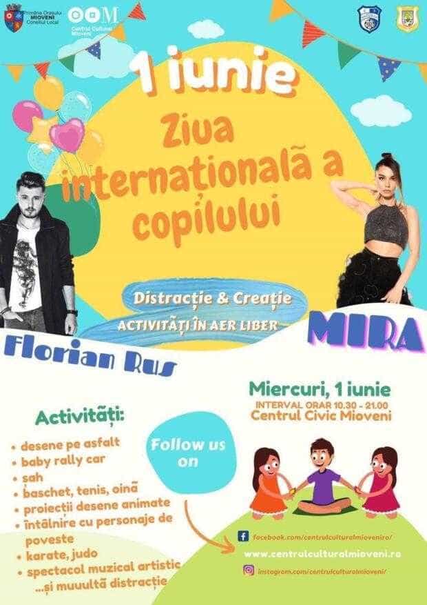 Concert, curse cu mașini mici și competiții sportive, de 1 Iunie, la Mioveni