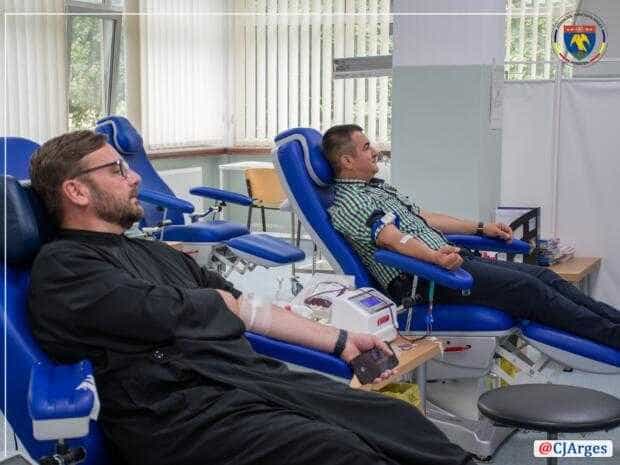 S-a donat sânge la Centrul de Transfuzie Sanguină Pitești, de Ziua Mondială a Donatorului