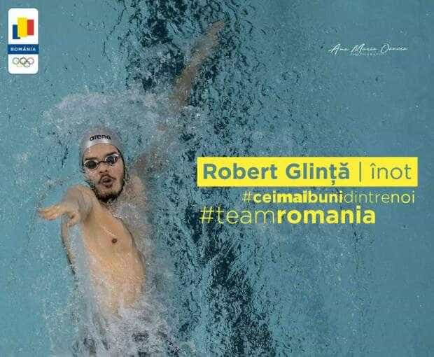 Piteșteanul Robert Glință, locul 5 în lume la proba de 50 m spate