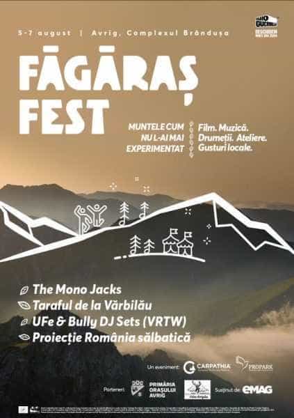 Făgăraș Fest invită iubitorii de natură între  5 și 7 august, la Avrig 