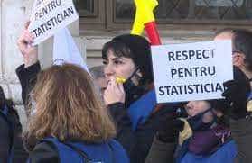 De Ziua Statisticianului, sindicaliştii din Institutul Naţional de Statistică pichetează sediul instituţiei