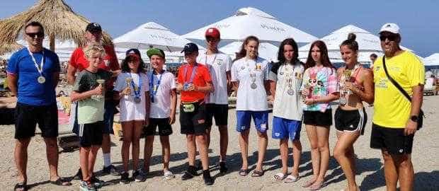 Zeci de medalii pentru înotătorii de la CSM Pitești la Campionatul Național de Înot în Ape Deschise