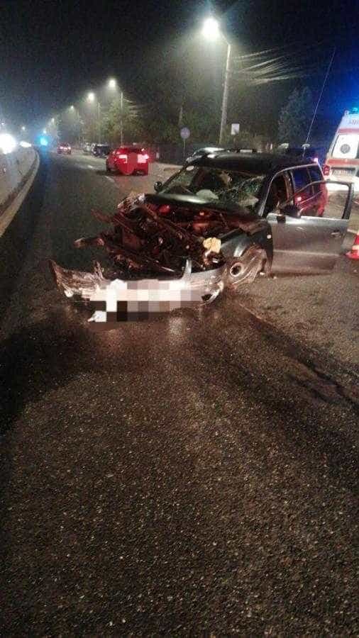 Accident în cursul nopții la Mărăcineni. Patru persoane asistate medical
