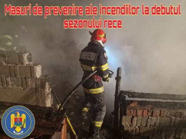 ISU Argeș: Măsuri de prevenire a incendiilor la debutul sezonului rece!