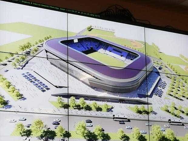 Noul stadion ”Nicolae Dobrin”, la standarde UEFA, va avea o capacitate de 15.200 locuri