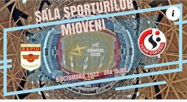 Meci de Liga Campionilor la Sala Sporturilor Mioveni