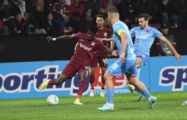 CFR Cluj – Slavia Praga 2-0. Clujenii sunt lideri în grupă, în Conference League