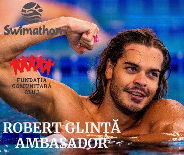 Piteșteanul Robert Glință, ambasador olimpic la #Swimathon12 Cluj