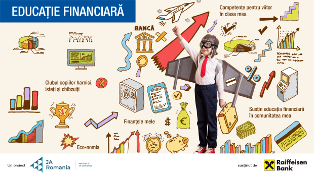 Educație financiară pentru 50.000 de elevi și 1.900 de profesori din România 