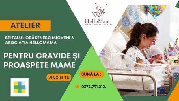 Atelier gratuit pentru gravide și proaspete mămici, la Mioveni