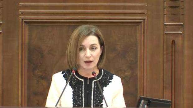 Maia Sandu, în Parlamentul României: ”Suntem cu toții în pericol! Pentru Rusia nu există reguli!”